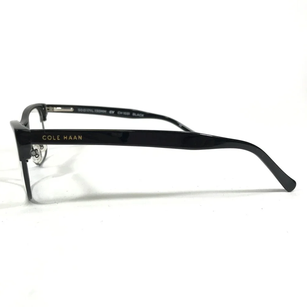 Cole Haan Petite Eyeglasses Frames CH 1031 BLACK Cat Eye Full Rim 50-17-130